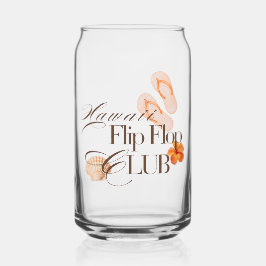 Vaso Con Forma De Lata CLUB DE CHANCLAS HAWAII Colores melocotón y natura