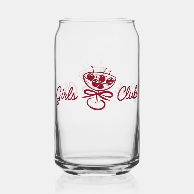 Vaso Con Forma De Lata Club de Chicas (Anverso)