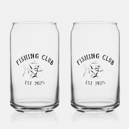 Vaso Con Forma De Lata Club de Pesca personalizado