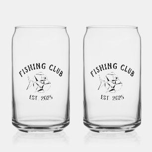 Vaso Con Forma De Lata Club de Pesca personalizado