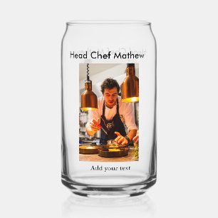 Vaso Con Forma De Lata Cocina del chef añada nombre de texto hombres pana