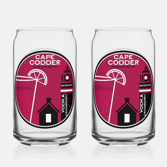 Vaso Con Forma De Lata Cocktail de Cape Codder (Anverso)