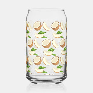 Vaso Con Forma De Lata Cocoteros tropicales