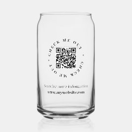 Vaso Con Forma De Lata Código QR Gafas de bebida para empresas