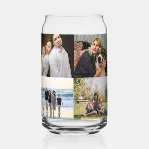 Vaso Con Forma De Lata Colaje de fotos familiares personalizado 4
