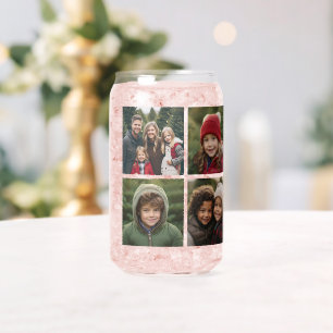 Vaso Con Forma De Lata Colaje de fotos personalizadas con fotos cuadradas