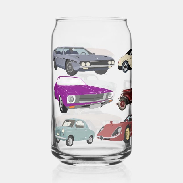 Vaso Con Forma De Lata colección de coches clásicos  (Anverso)