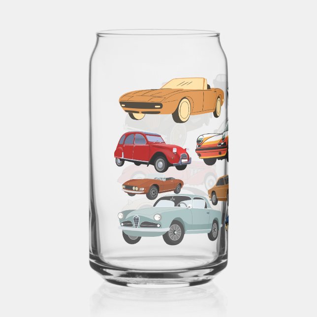 Vaso Con Forma De Lata colección de coches clásicos  (Anverso)