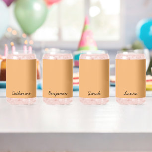 Vaso Con Forma De Lata Color de tendencia Naranja suave nombre Minimalist