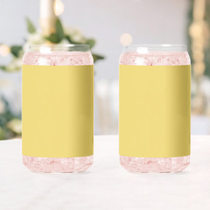 Vaso Con Forma De Lata Color de tendencia suave amarillo Minimalista late