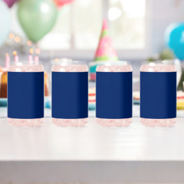 Vaso Con Forma De Lata Color sólido azul real