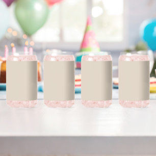 Vaso Con Forma De Lata Color sólido de línea natural
