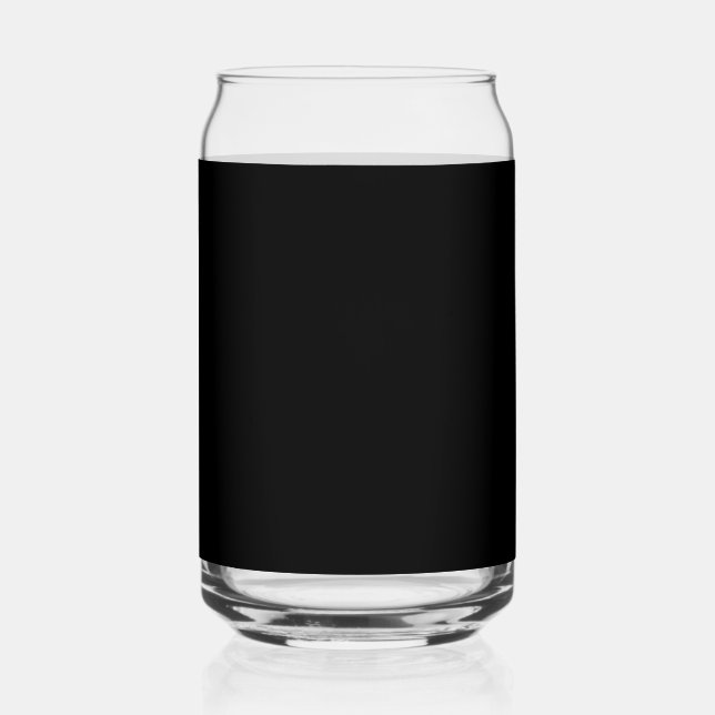 Vaso Con Forma De Lata Color sólido personalizable (Anverso)