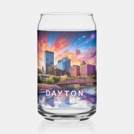 Vaso Con Forma De Lata Colorida línea aérea Dayton