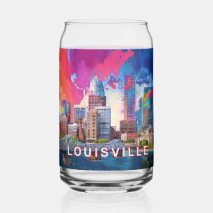 Vaso Con Forma De Lata Colorido Skyline de Louisville