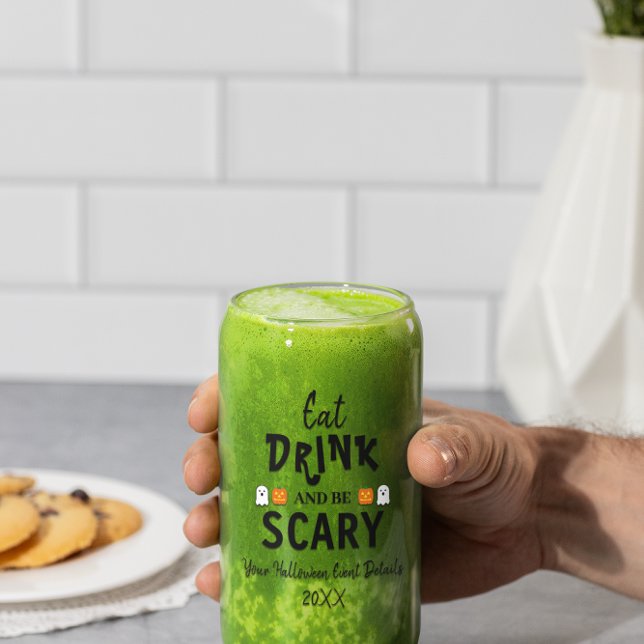 Vaso Con Forma De Lata Come, Bebe y Sé Espantoso Halloween (Subido por el creador)