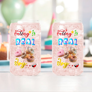 Vaso Con Forma De Lata Comer cristalería de bar es una alegría real