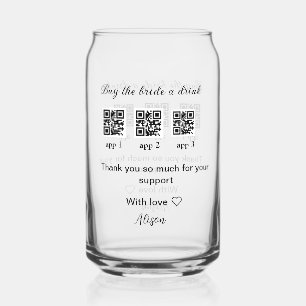 Vaso Con Forma De Lata comprar novia una bebida escanear código QR gracia