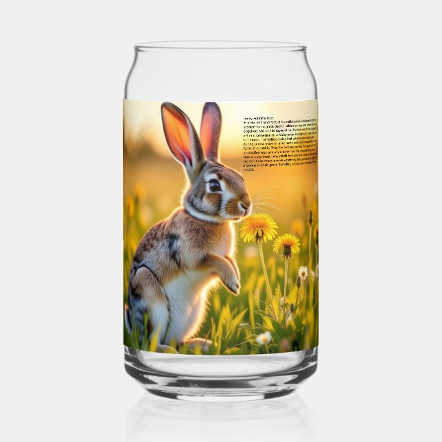 Vaso Con Forma De Lata Conejo (Anverso)