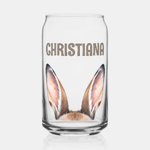 Vaso Con Forma De Lata Conejo personalizado: Orejas de conejo, conejito d