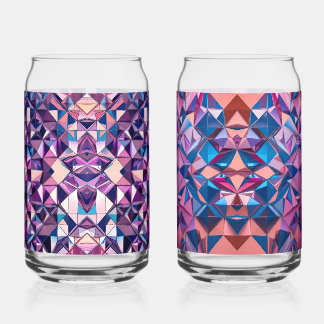 Vaso Con Forma De Lata Conjunto de 2 puede estilo de copas de bebida.