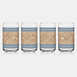 Vaso Con Forma De Lata Conjunto de Antelopes del Suroeste de Pronghorn