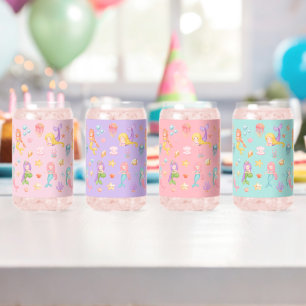 Vaso Con Forma De Lata Conjunto de Sirena 2