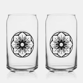 Vaso Con Forma De Lata conjunto de vidrio