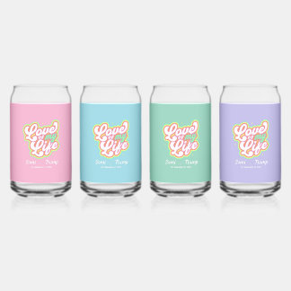 Vaso Con Forma De Lata Conjunto de vidrio