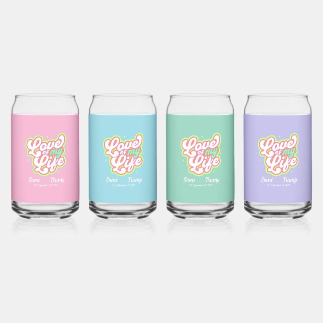 Vaso Con Forma De Lata Conjunto de vidrio (Anverso)