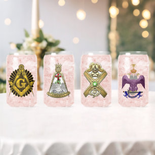 Vaso Con Forma De Lata Conjunto de vidrio Masons de Escocia