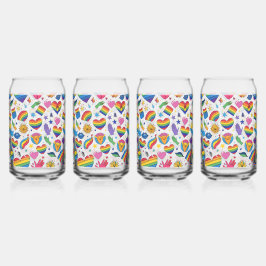 VASO CON FORMA DE LATA CONJUNTO ORGULLO LGBT GAY