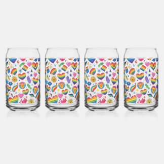 VASO CON FORMA DE LATA CONJUNTO ORGULLO LGBT GAY