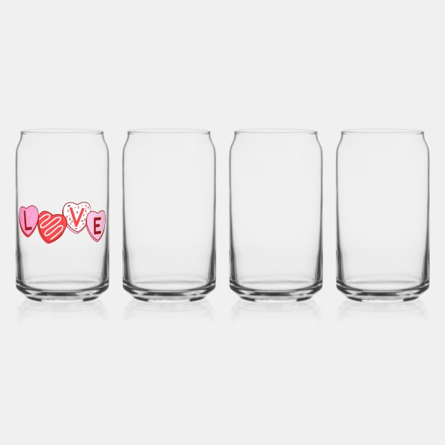 Vaso Con Forma De Lata Cookies de amor (Anverso)