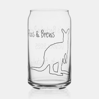 Vaso Con Forma De Lata Copa de fiesta de stag Roos & Brews