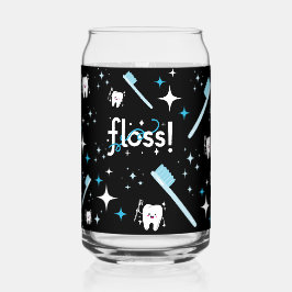 Vaso Con Forma De Lata Copa de vidrio dental