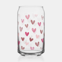 Corazón Rosa Patrón - Diseño Romántico y Elegante