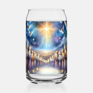 Vaso Con Forma De Lata Coro celestial bajo la estrella de Belén