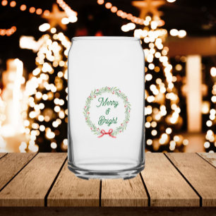 Vaso Con Forma De Lata Corona de vacaciones alegre y brillante