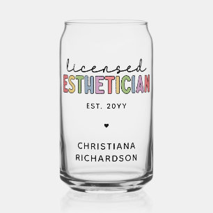 Vaso Con Forma De Lata Cosmetólogo estético con licencia de personalizado