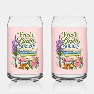 Vaso Con Forma De Lata Cottagecore Lavander Ropa Floral de Cama y Mesa