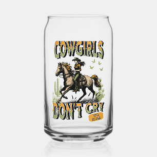Vaso Con Forma De Lata Cowgirl Coffee Glass Can