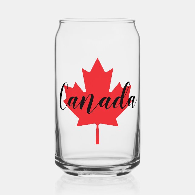 Vaso Con Forma De Lata Crea tu propia hoja de arce rojo de Canadá persona (Anverso)