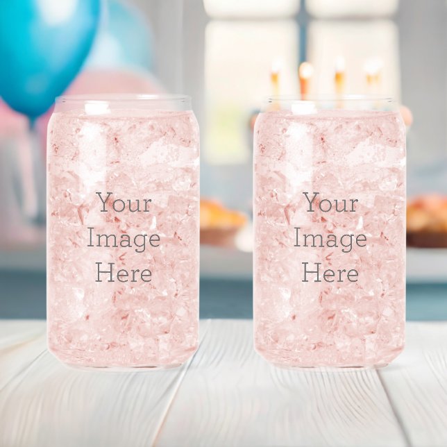 Estilo de Bebida: Vidrio de lata impreso, Conjunto: Lote de 2, Tamaño: 473 ml (Insitu (Baby Shower))