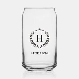 Vaso Con Forma De Lata Create Your Own Intel Monogram With Laurel wreaths