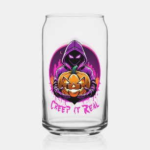 Vaso Con Forma De Lata Creep it Real, Horror ilustracion Halloween