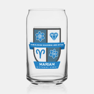 Vaso Con Forma De Lata Crest de Cumpleaños de Aries™ para Marzo 21-31