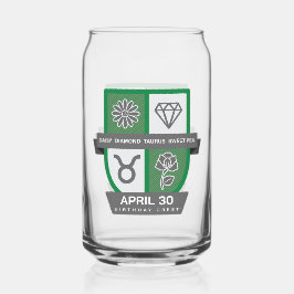 Vaso Con Forma De Lata Crest de Cumpleaños de Tauro™ para 20-30 de abril