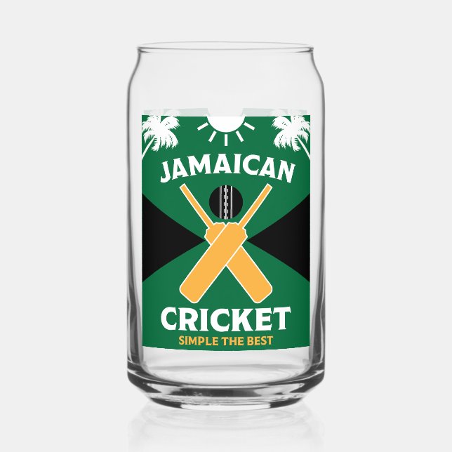 Vaso Con Forma De Lata Cricket de Jamaica (Anverso)
