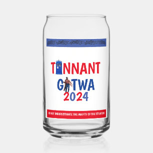 Vaso Con Forma De Lata cristal impreso